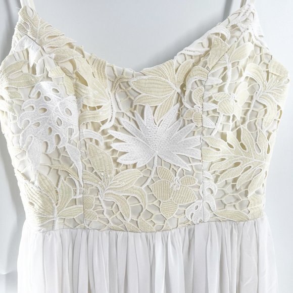 Dress the Population Asha Lace and Chiffon Gown size S NEW - Picture 7 of 13